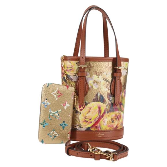 LOUIS VUITTON LV Garden Nano Bucket Shoulder Bag Beige M81724 - Picture 1 of 16